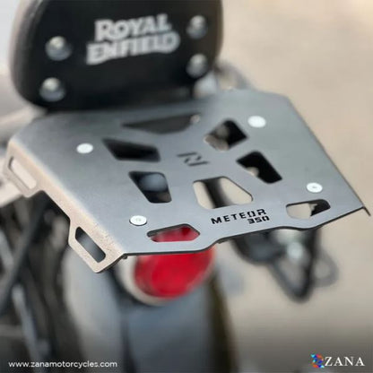 Zana Top Rack With Plate Sheet Metal Type-2 For Royal Enfield Meteor 350-ZI-8400