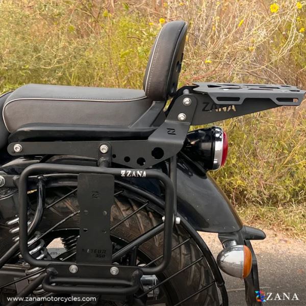 Zana Top Rack With Plate Sheet Metal Type-2 For Royal Enfield Meteor 350-ZI-8400