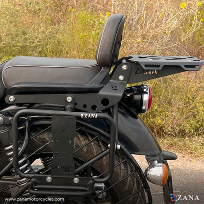 Zana Top Rack With Plate Sheet Metal Type-2 For Royal Enfield Meteor 350-ZI-8400