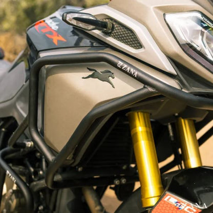 Zana Upper Fairing Guard (Black ) For TVS Apache RTX 300-ZI-8711