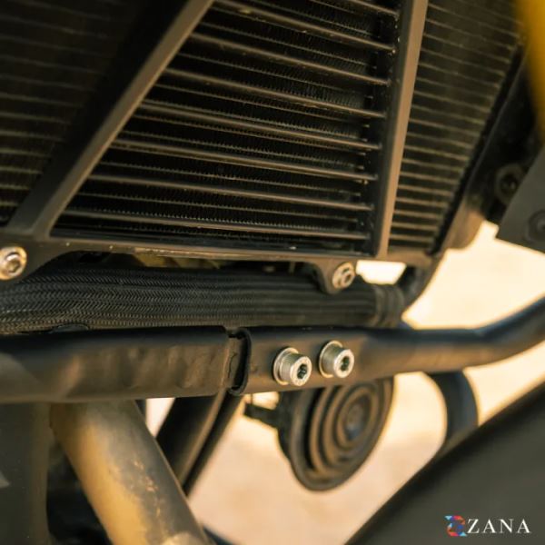 Zana Upper Fairing Guard (Black ) For TVS Apache RTX 300-ZI-8711