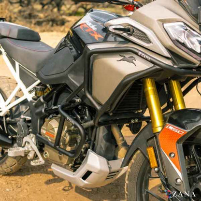 Zana Upper & Lower Crash Guard Combo For TVS Apache RTX 300-ZI-8711 / ZI-8716