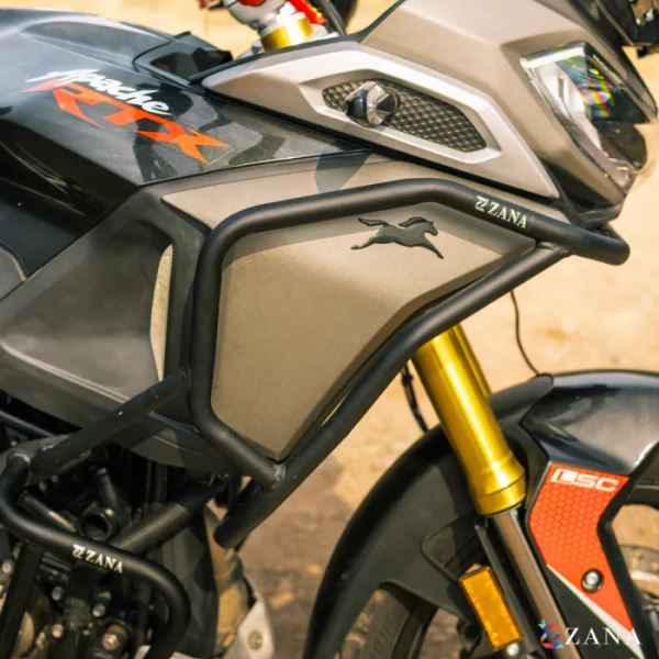 Zana Upper & Lower Crash Guard Combo For TVS Apache RTX 300-ZI-8711 / ZI-8716