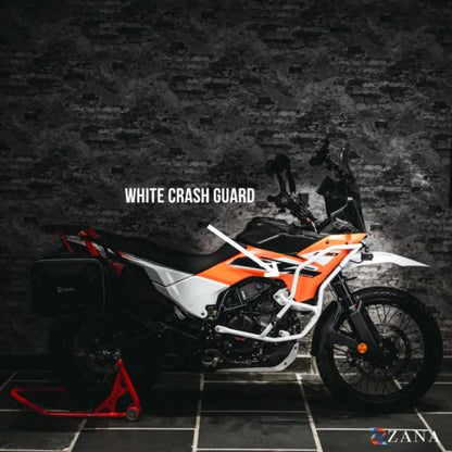 Zana Upper & Lower Crash Guard Set (White ) For KTM ADV 390 2025-ZI-8578 / ZI-8554