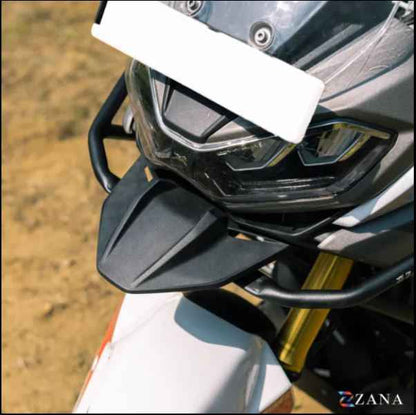 Zana Upper & Lower Crash Guard With Slider (Black) Combo For TVS Apache RTX 300 Beak Version-ZI- 8735 / ZI-8710