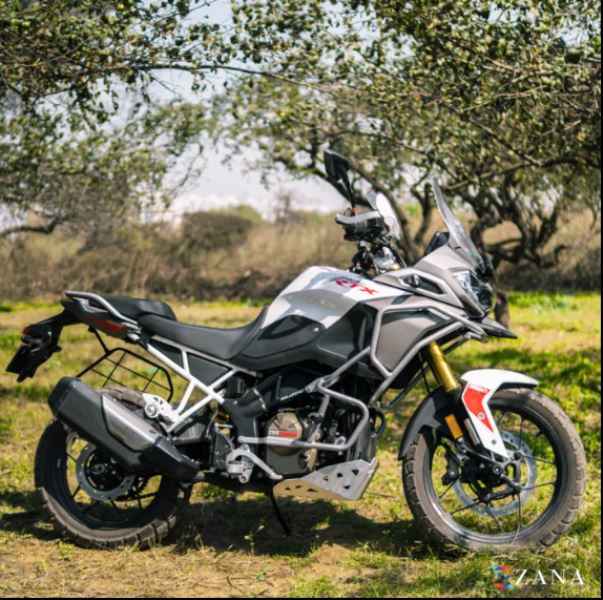 Zana Upper & Lower Crash Guard With Slider (Silver) Combo For TVS Apache RTX 300 Beak Version-ZI-8712 / ZI-8713
