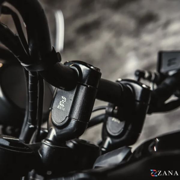 Zana Vertical Handlebar Riser Texture Matt Black For Himalayan 450-ZI-8532
