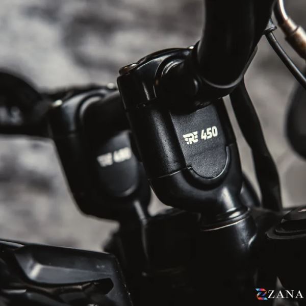 Zana Vertical Handlebar Riser Texture Matt Black For Himalayan 450-ZI-8532