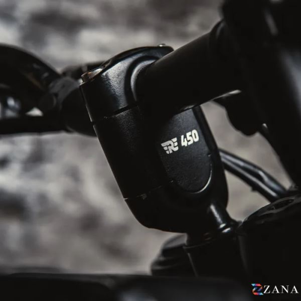 Zana Vertical Handlebar Riser Texture Matt Black For Himalayan 450-ZI-8532