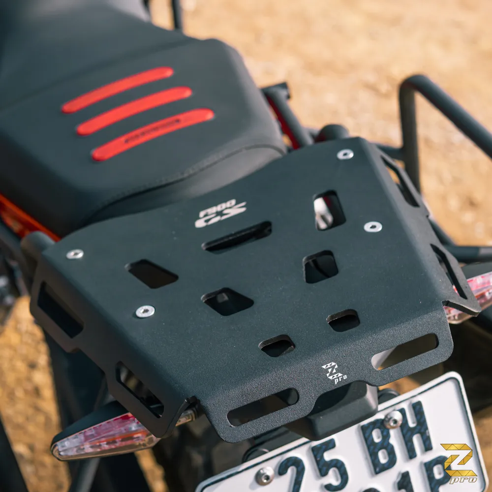 Zana Z Pro Top Rack With Plate For BMW F 900 GS (Black) - ZP-145