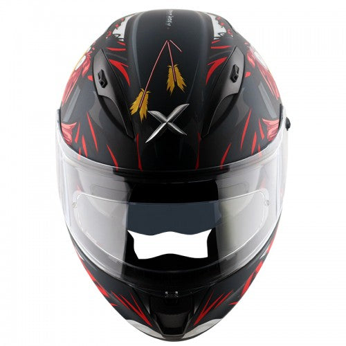 Zazu Helmet - Matt Black & Red