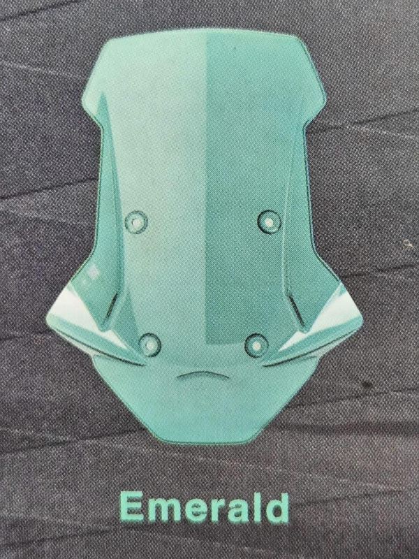 Zhipat Visor Glass Windshield Yamaha Aerox Windscreen Design V2 Aerodynamic (EMERALD)