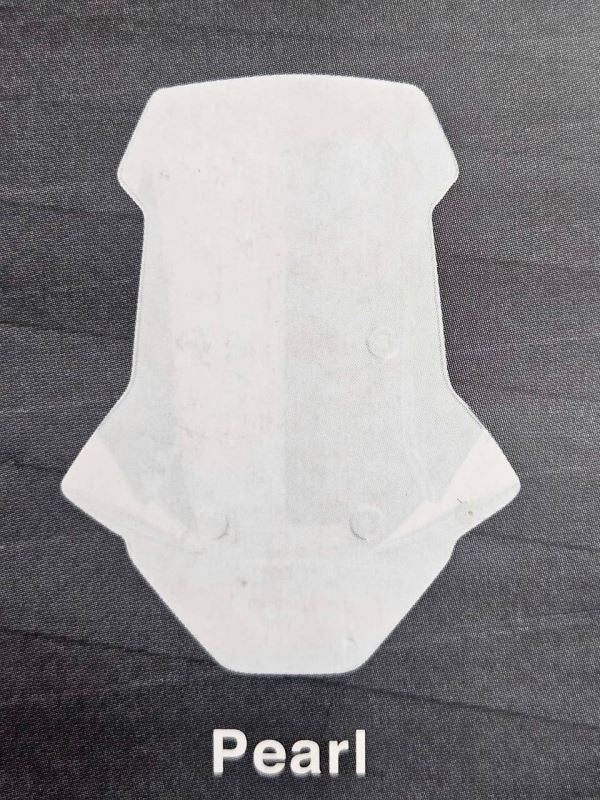 Zhipat Visor Glass Windshield Yamaha Aerox Windscreen Design V2 Aerodynamic (PEARL CLEAR WHITE)