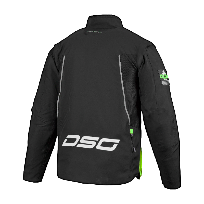 DSG Adv Riding Jacket Black Yellow Fluo - Riders Junction