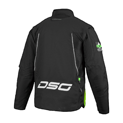DSG Adv Riding Jacket Black Yellow Fluo - Riders Junction