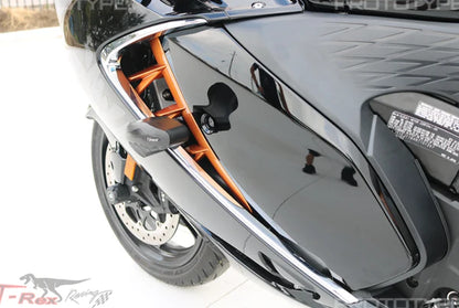 T-REX Racing Black Frame Sliders No Cut for Suzuki Hayabusa (2021-2022)