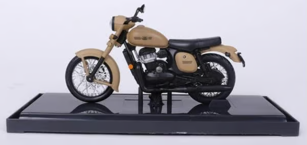 Maisto Diecast 1/18 Jawa Yezdi Motorcycle - Light Brown Motorbike-39335