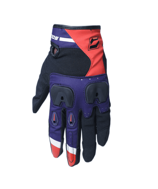 SOLACE - Aura Lite Riding Gloves (Red-Blue)