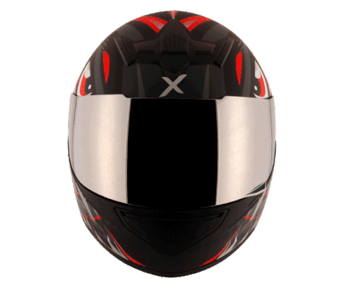 axor rage trogon black red helmet