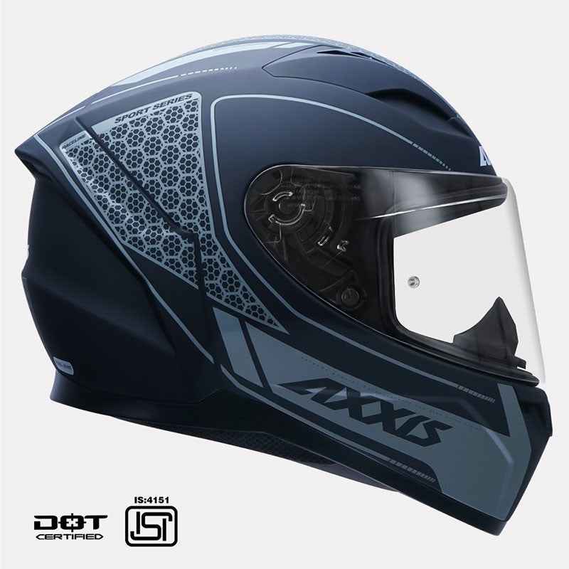 Axxis Segment Raceline Matt Grey Helmet