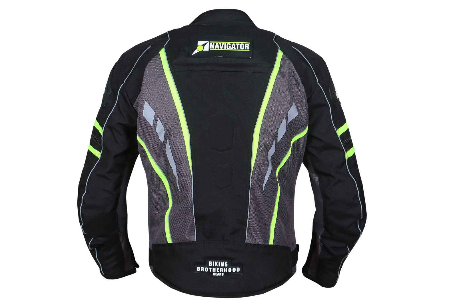 Navigator Riding Jacket Neon Green(Fluorescent) - Biking Brotherhood