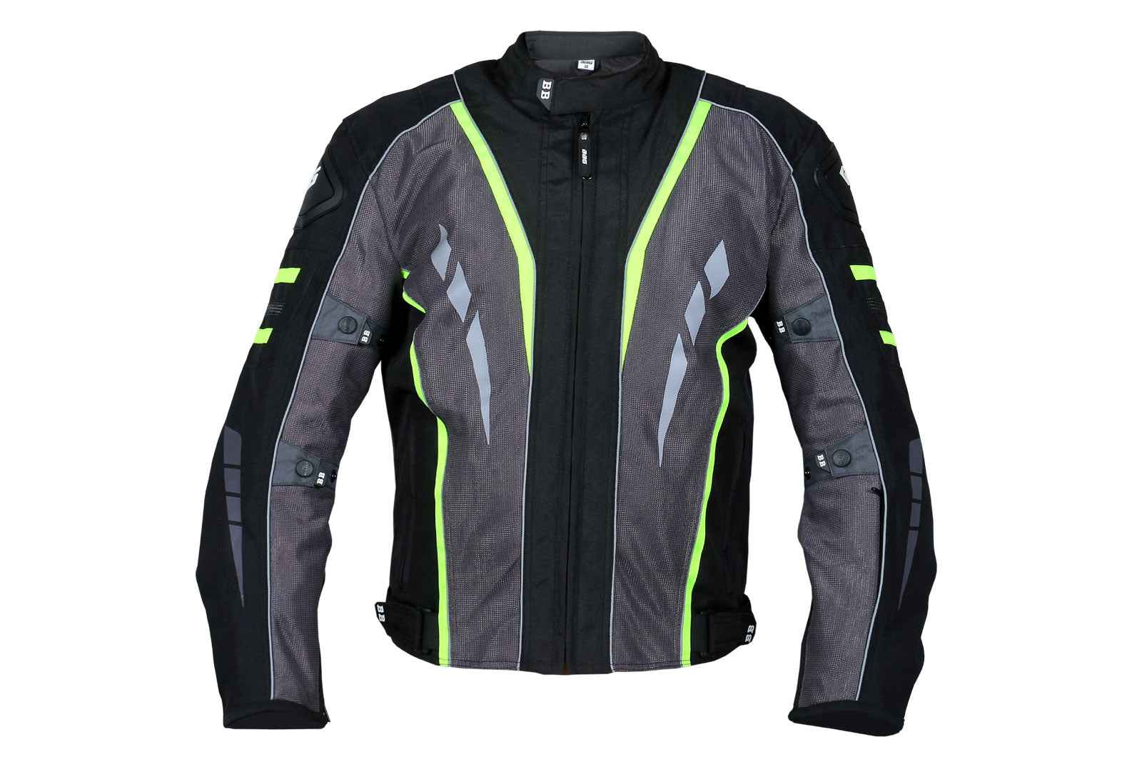 Navigator Riding Jacket Neon Green(Fluorescent) - Biking Brotherhood