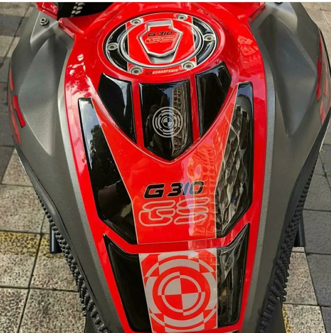 BMW 310GS Tank Pad Fuel Pad Gas Pad Set - Riders Junction