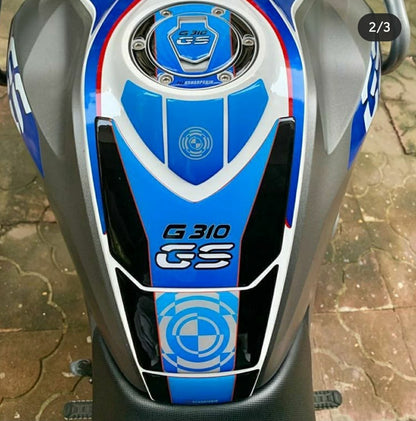 BMW 310GS Tank Pad Fuel Pad Gas Pad Set - Riders Junction