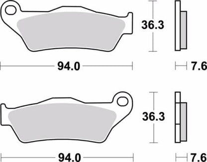 BREMBO FRONT BRAKE PADS 07BB04.LA (KTM, Triumph, R.Enfield) – REAR - Riders Junction
