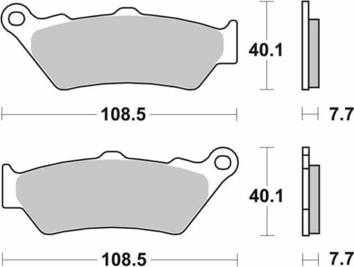 BREMBO REAR BRAKE PADS 07BB03.SP BMW, Ducati, Harley, Triumph - Riders Junction