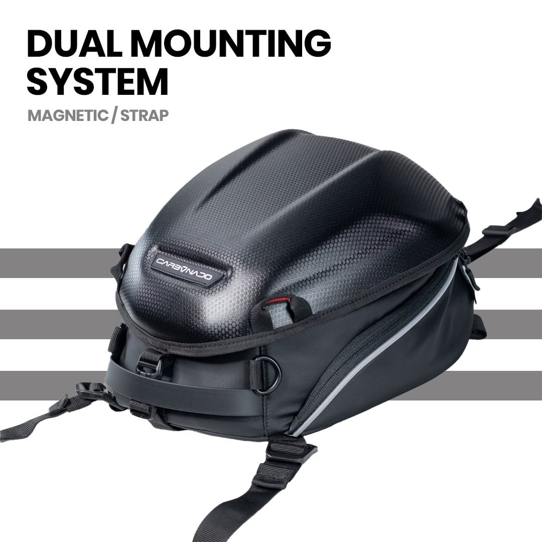 Drift Hybrid Hardshell Tank Bag - Carbonado - Riders Junction