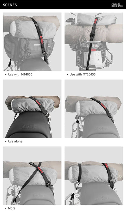 Rhinowalk Motorcycle Luggage Strap 2.5M Buckle Tie-Down Belt Cargo Straps for Motor Car Bike Reinforced Strap With Cam Buckle (MTR005)