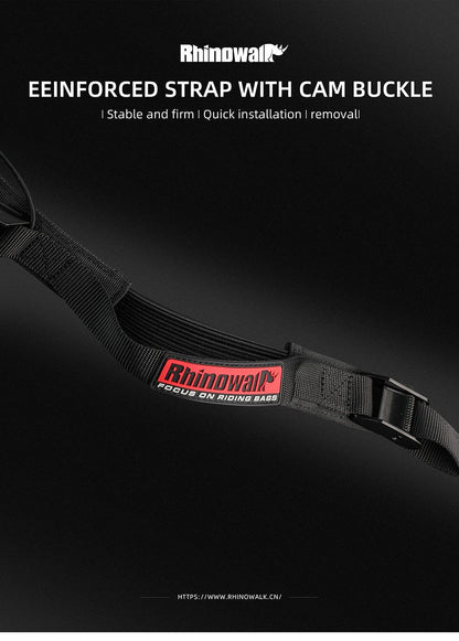 Rhinowalk Motorcycle Luggage Strap 2.5M Buckle Tie-Down Belt Cargo Straps for Motor Car Bike Reinforced Strap With Cam Buckle (MTR005)