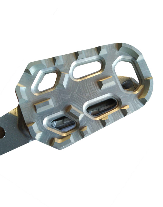 Anti Slip Foot Rest for Bajaj Dominar (Silver) - Motocaan