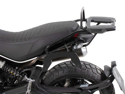Ducati Scrambler 1100 Dark Pro Top Case Carrier - Fixed Hinge (ALU RACK) - HEPCO BECKER - 6527616 01 01 - Riders Junction