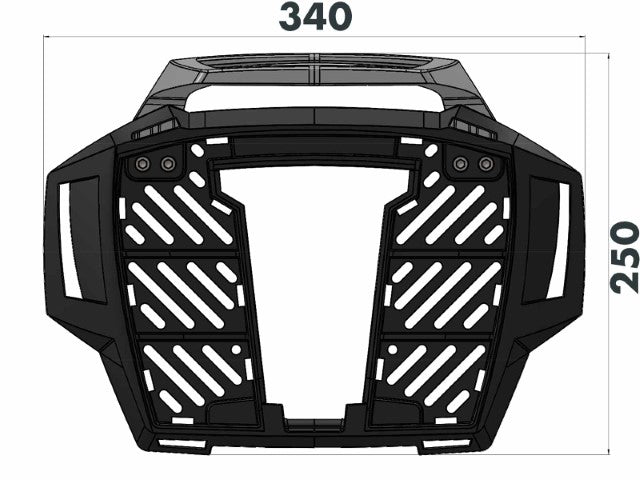 Ducati Scrambler 1100 Dark Pro Top Case Carrier - Fixed Hinge (ALU RACK) - HEPCO BECKER - 6527616 01 01 - Riders Junction