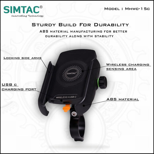 SIMTAC Mobile Holder Wireless Charger with USB C