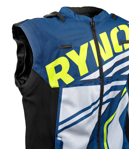Rynox Dune Neo Trail Offroad/Riding Jacket - Blue Hi-Viz Green