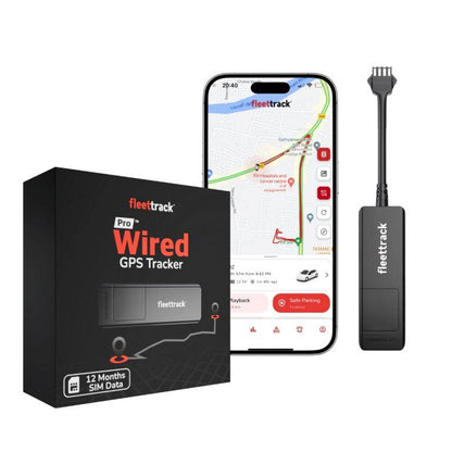 Fleettrack GPS Tracker with 1 Year Pre-Recharged SIM + Mobile App (Android & iOS)