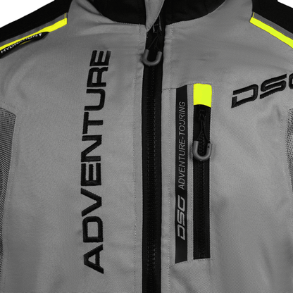 DSG Adv Riding Jacket Black Yellow Fluo - Riders Junction