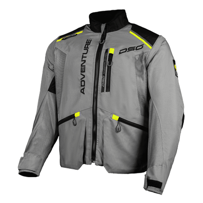 DSG Adv Riding Jacket Black Yellow Fluo - Riders Junction