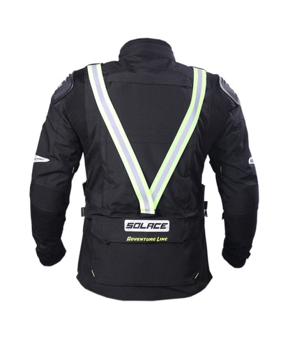 Solace Furious Pro Touring and Riding Jacket-Black