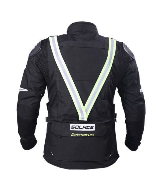 Solace Furious Pro Touring and Riding Jacket-Black
