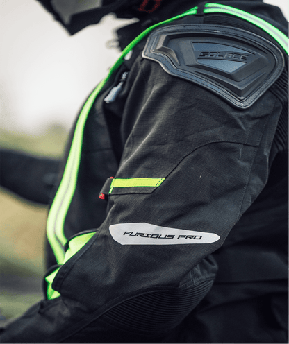 Solace Furious Pro Touring and Riding Jacket-Black