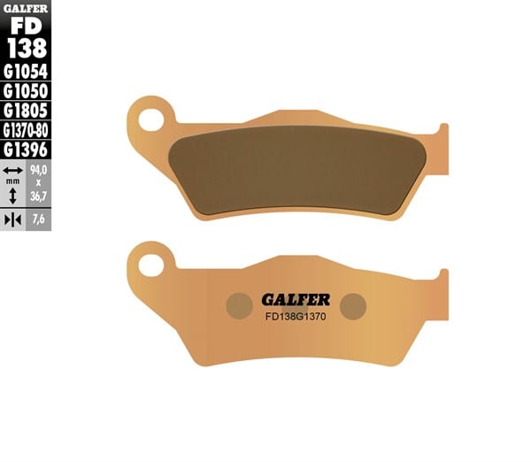 Sintered Street Front Brake Pads- FD138G1370 - Galfer - Riders Junction