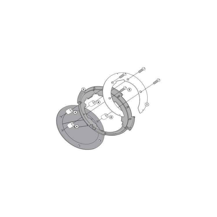 Givi Tanklock Bike Specific Flange Kawasaki Versys 650 2015-2021-BF26