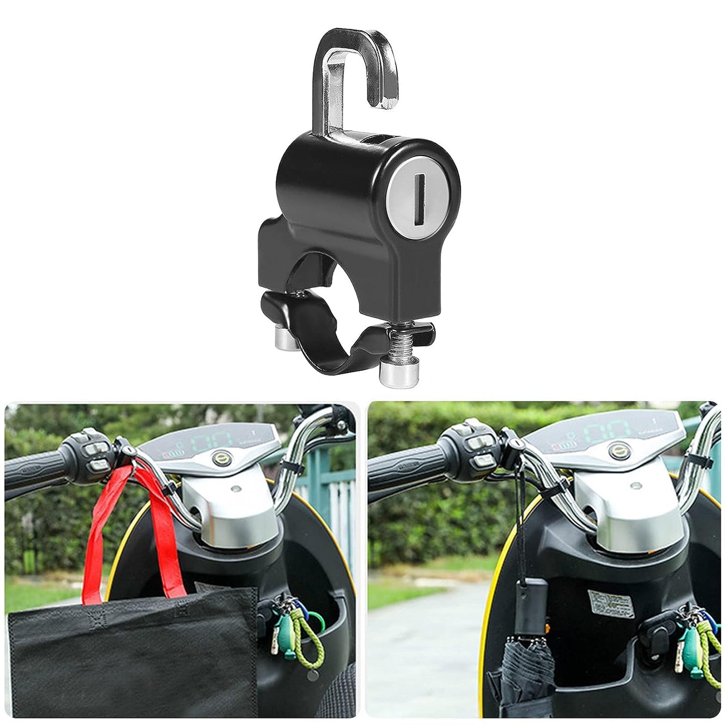 BBG Handlebar Helmet Lock for Motorcycles