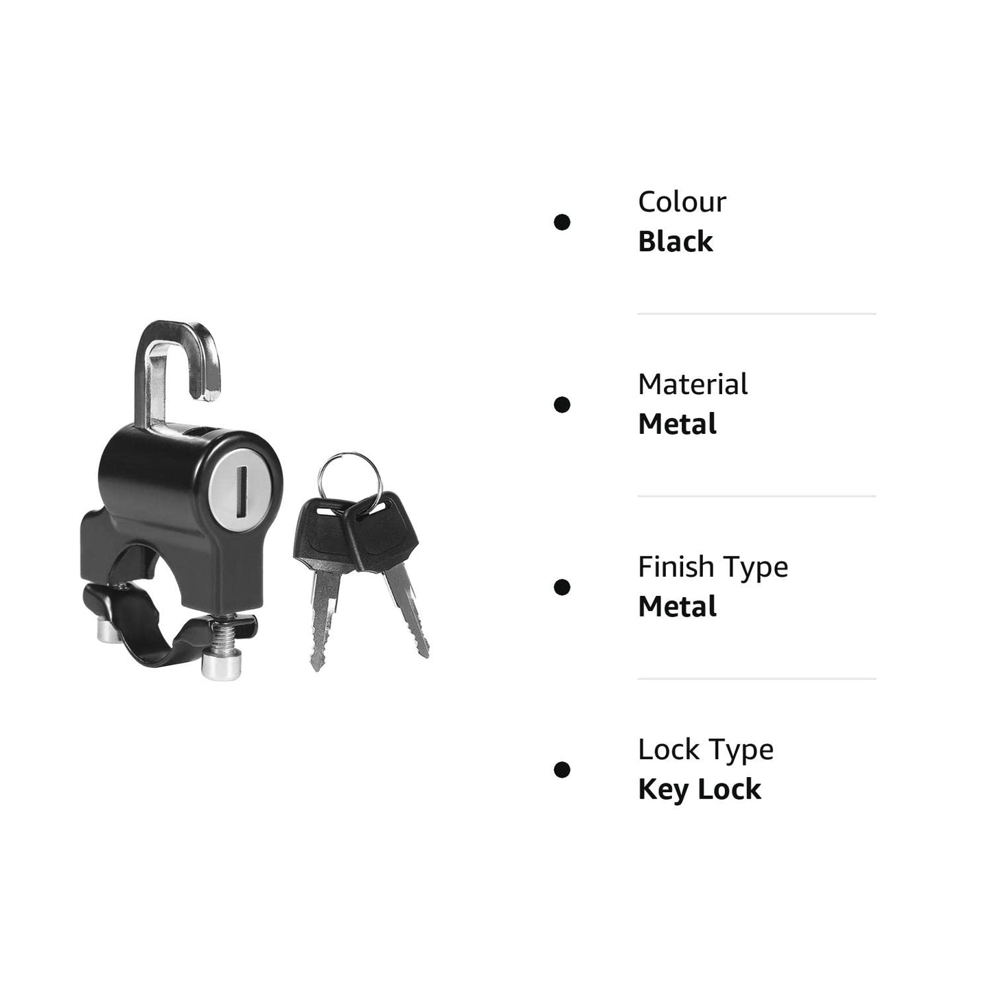 BBG Handlebar Helmet Lock for Motorcycles