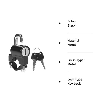 BBG Handlebar Helmet Lock for Motorcycles