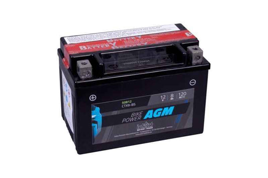 intAct Battery 8Ah AGM (YTX9-BS) 120A- (50812)